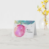 Weihnachtskarte für Aquarellen Karte (Gelbe Blume)