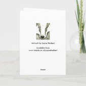 Weihnachtskarte für Badger (JZH10) Feiertagskarte (Rückseite)