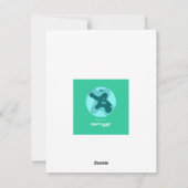 Weihnachtskarte für Bibliothekare Feiertagskarte (Rückseite)