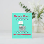 Weihnachtskarte für Bibliothekare Feiertagskarte (Stehend Vorderseite)