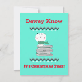 Weihnachtskarte für Bibliothekare Feiertagskarte