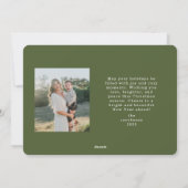 Weihnachtskarte für botanische Rahmen Feiertagskarte (Rückseite)