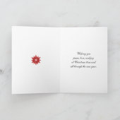 Weihnachtskarte für Bruder und Partner Feiertagskarte (Innenseite)