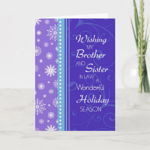 Weihnachtskarte für Bruder und Schwester Feiertagskarte