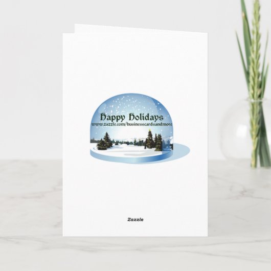 Weihnachtskarte für Chef Feiertagskarte (Rückseite)