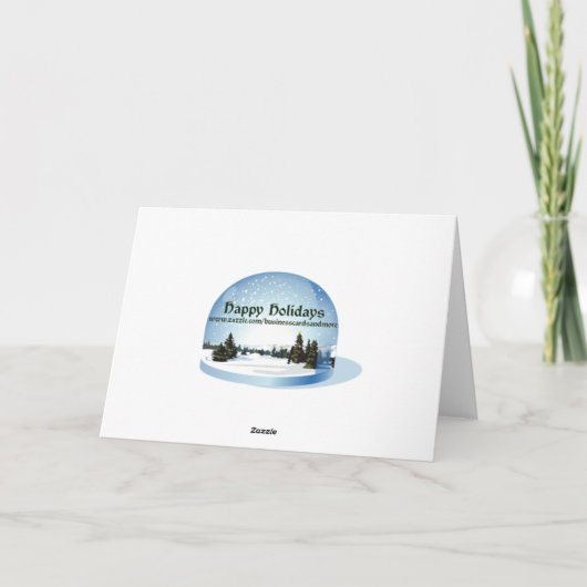 Weihnachtskarte für Chef Feiertagskarte (Rückseite)