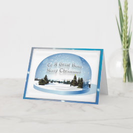 Weihnachtskarte für Chef Feiertagskarte