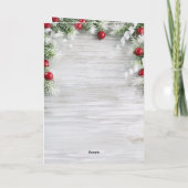 Weihnachtskarte für Dalmatiner individuell anpassb Karte (Rückseite)