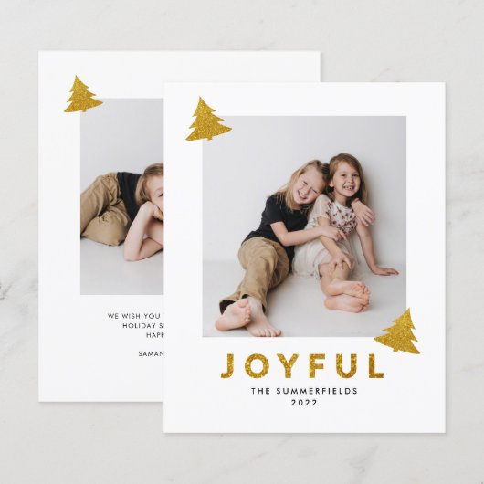 Weihnachtskarte für das Foto (Vorne/Hinten)