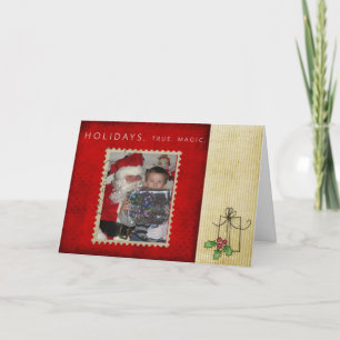 Weihnachtskarte für das Foto Feiertagskarte