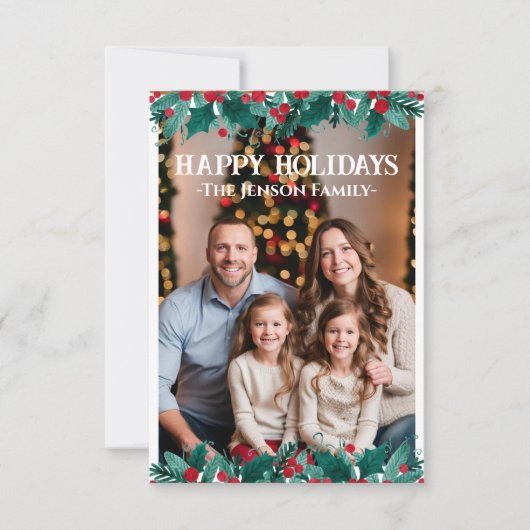 Weihnachtskarte für das Foto Grenz Dankeskarte (Vorderseite)