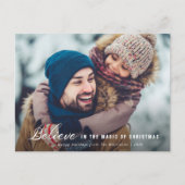 Weihnachtskarte für das Foto Postkarte (Vorderseite)