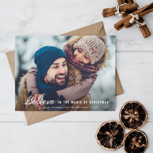 Weihnachtskarte für das Foto Postkarte