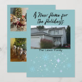 Weihnachtskarte für das neue Zuhause Feiertagskarte (Vorne/Hinten)