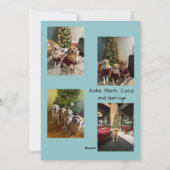 Weihnachtskarte für das neue Zuhause Feiertagskarte (Rückseite)