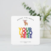 Weihnachtskarte für das Niedliche Reindee-Business (Stehend Vorderseite)