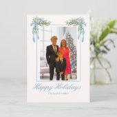 Weihnachtskarte für das personalisierte Foto Feiertagskarte (Stehend Vorderseite)