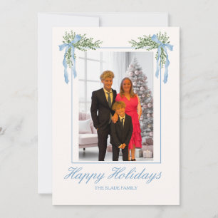 Weihnachtskarte für das personalisierte Foto Feiertagskarte