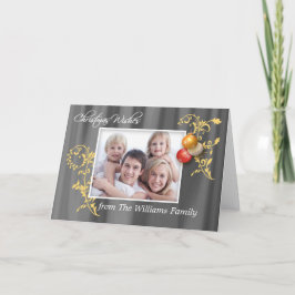 Weihnachtskarte für das personalisierte Foto Feiertagskarte