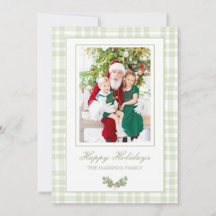 Weihnachtskarte für das personalisierte Foto Feiertagskarte