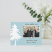 Weihnachtskarte für das personalisierte Foto Feiertagspostkarte (Stehend Vorderseite)