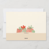 Weihnachtskarte für das tropische Foto Feiertagskarte (Rückseite)