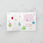 Weihnachtskarte für den aquamarinen Kranz Karte (Innenseite)