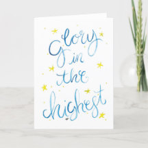 Weihnachtskarte für den Aquarell