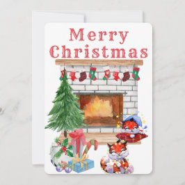 Weihnachtskarte für den Aquarellurlaub Save The Date