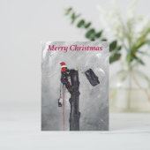 Weihnachtskarte für den arabischen Baumchirurgen Feiertagspostkarte (Stehend Vorderseite)
