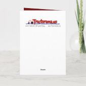 Weihnachtskarte für den Bauernhof Feiertagskarte (Rückseite)