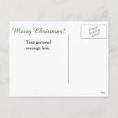 Weihnachtskarte für den Drachen Feiertagspostkarte (Rückseite)