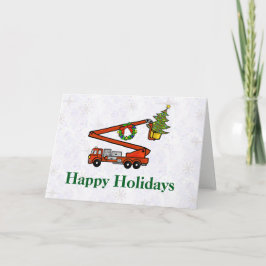 Weihnachtskarte für den Eimerkasten Feiertagskarte