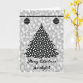 Weihnachtskarte für den Friseursalon Karte (Gelbe Blume)