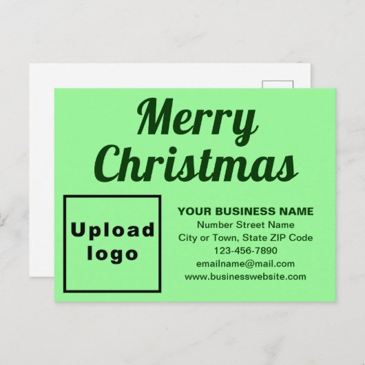 Weihnachtskarte für den grünen Urlaub Feiertagspostkarte (Vorne/Hinten)