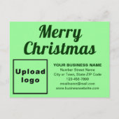 Weihnachtskarte für den grünen Urlaub Feiertagspostkarte (Vorderseite)
