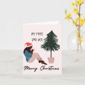 Weihnachtskarte für den heißen Kaffee Karte (Gelbe Blume)