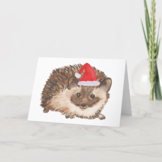 Weihnachtskarte für den Igel Feiertagskarte