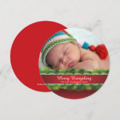 Weihnachtskarte für den kleinen Hunger Einladung (Vorne/Hinten)