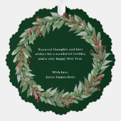 Weihnachtskarte für den Rundschreiben Ornament Karte (Rückseite)