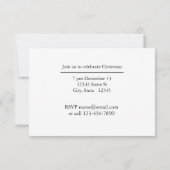 Weihnachtskarte für den Schneefall (Rückseite)