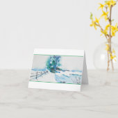 Weihnachtskarte für den Schneefall Karte (Gelbe Blume)