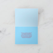 Weihnachtskarte für den Schneemann, Personalisiert Ankündigung (Innenseite)