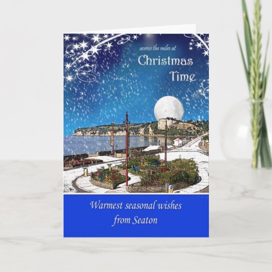 Weihnachtskarte für den Sitzplatz Feiertagskarte (Vorderseite)