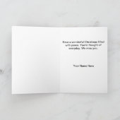 Weihnachtskarte für den Sohn Feiertagskarte (Innenseite)