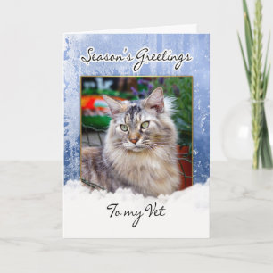 Weihnachtskarte für den Tierarzt - Weihnachtskarte Feiertagskarte