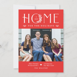 Weihnachtskarte für den Urlaub Zuhause Moving Feiertagskarte