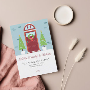 Weihnachtskarte für den Urlaubsaufenthalt Feiertagspostkarte