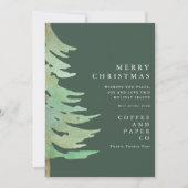 Weihnachtskarte für den Wald Einladung (Vorderseite)