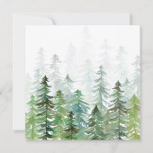 Weihnachtskarte für den Wald Einladung (Rückseite)